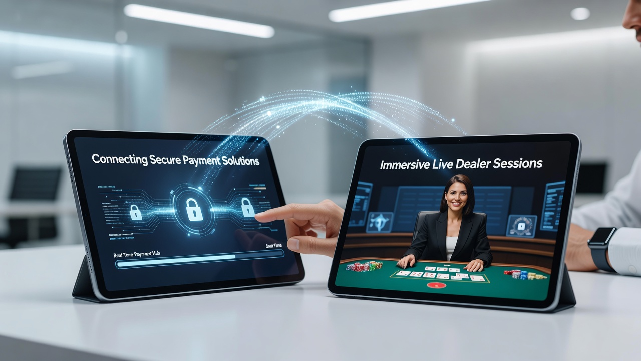 Live dealer session på mobil enhed med betalingsbekræftelse